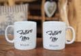 Personalised Future Mr & Mrs Ceramic Mug Set